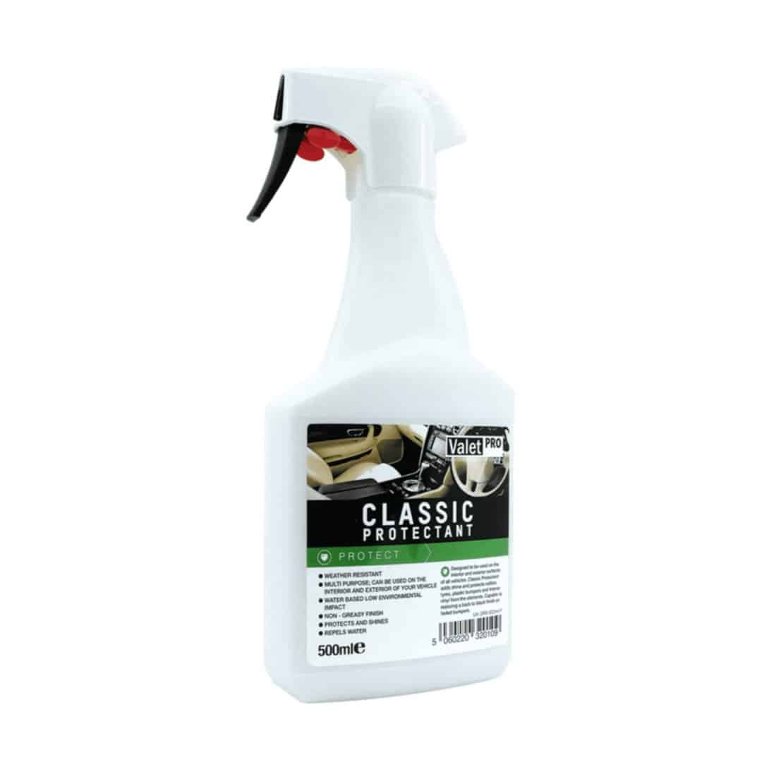 Valet Pro Classic Protectant - 500 Ml - Protection UV Pour Plastiques, Caoutchouc Et Cuir