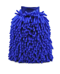 Macs Blue Chenille Wheel Mitt