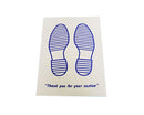 Valeting And Detailing Paper Floor Mats With Footprints - 250 Pack