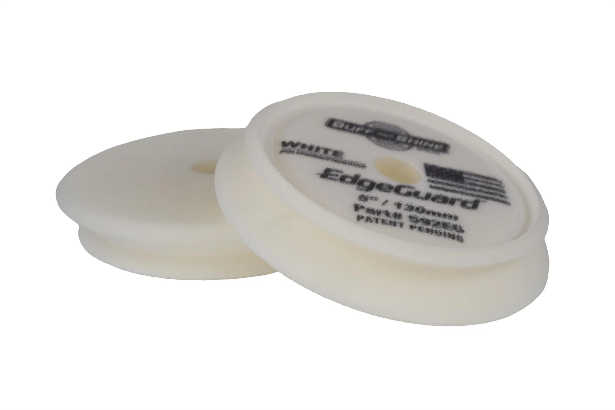 Buff and Shine Edgeguard Foam Pad, White, Polishing/Finishing, 5" / 125mm (2 pack)