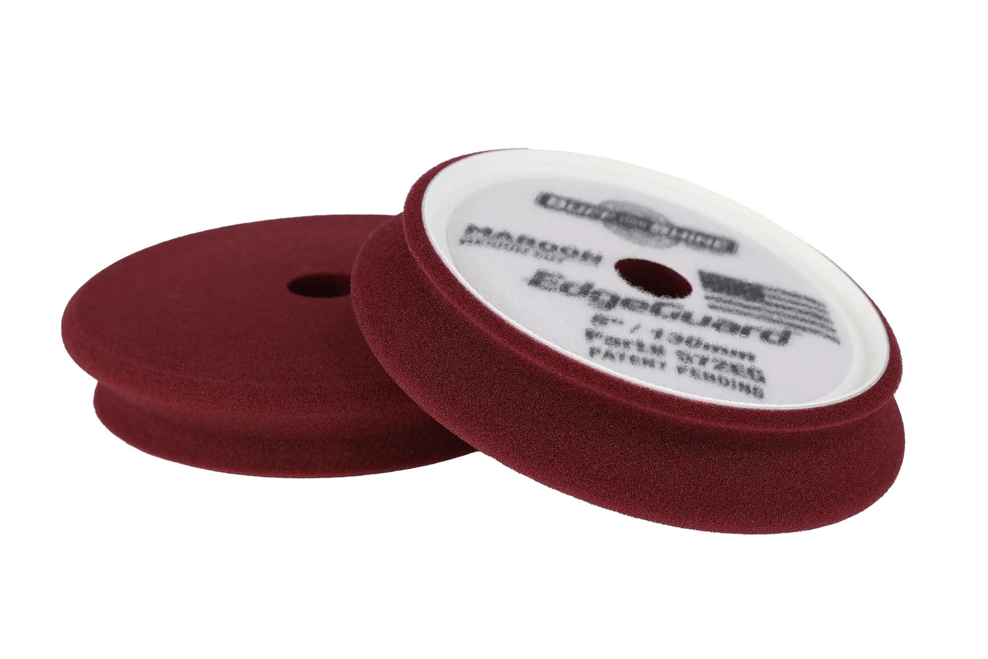 Buff and Shine Edgeguard Foam Pad, Maroon, Medium Cut, 5" / 125mm (2 pack)